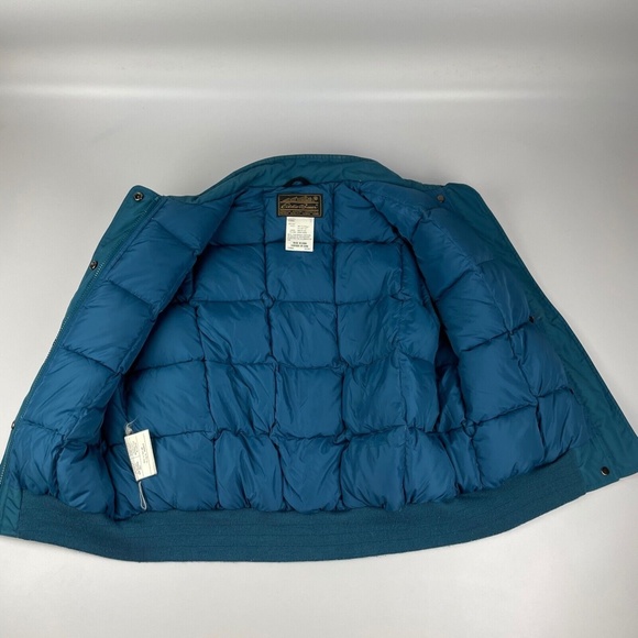 Vintage Eddie Bauer Women's Size L Goose Down Vest Blue - Picture 4 of 5